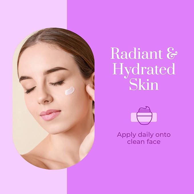 Collagen Daily Face Moisturizer - Dermatologist Tested, Reduces Wrinkles, Fine Lines, Hydrating, Anti-Aging, Clean Beauty, Cruelty-Free Korean Skin Care - All Skin Types - 1.69 oz