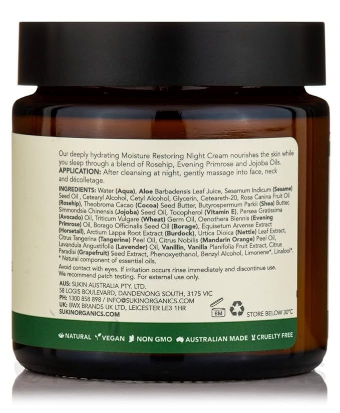 Sukin Night Cream with GWP Rosehip 120 ML (order 6 for trade outer)