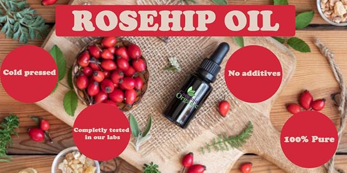 Rosehip Oil for Face Cold Pressed Unrefined cocojojo Pure Natural Rosehip Seed Oil in Bulk 1 GALLON - Moisturizing, Soothing, Hydrating, & Nourishing