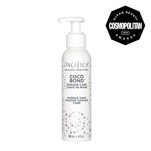 PACIFICA Beauty, Coco Bond Damage Care Leave-In Repair Mask Treatment, Dry & Damaged Hair from Bleach, Color, Chemical Services, Chlorine, & Heat, Coconut, Vegan