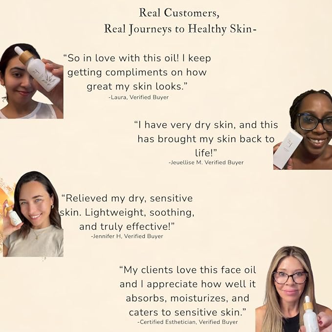 Hydrating Face Oil & Under-Eye for Women & Men – Organic Tsubaki, Calendula, Vitamin E Jojoba Oil & Rice Bran for Glowy Skin, Even Skin Tone & Dark Spots – Anti Aging Serum by Finally