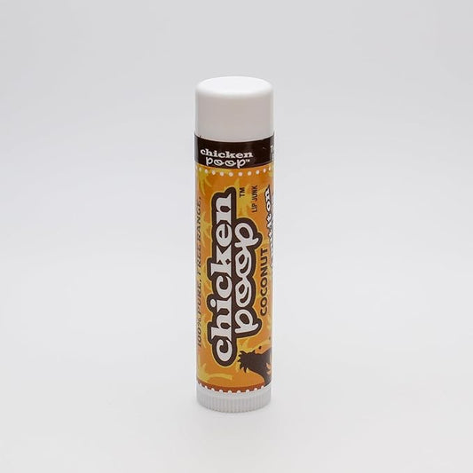 Chicken Poop Lip Balm Simone Chickenbone Coconut Duo 100% Natural Moisturizer for Dry Chapped Lips, 0.15 oz (Pack of 2)