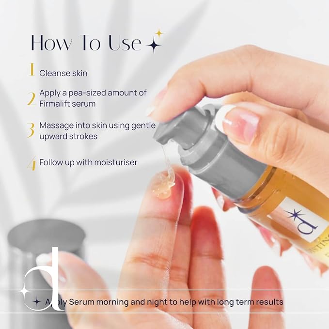 Distinction Firmalift Firming Face & Eye Serum – Anti Aging Serum Lotion Cream and Moisturizer | Helps Reduce the Appearance of Fine Lines and Wrinkles, Soothes (1 Fl Oz, 2 Pack)