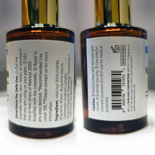 Forest of the Borges's Matrixyl 3000 Amplifier Serum 1.0 fl. oz. cosmetic ingredients for face, neck and skin, wrinkle