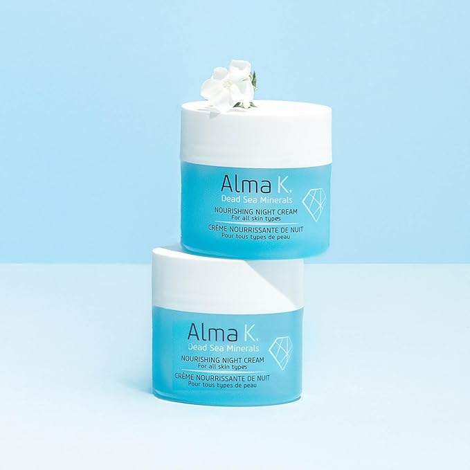 Alma K Nourishing Night Cream - Face Cream for All Skin Types - Facial Moisturizer with Dead Sea Minerals - Face Moisturizer for Women - 1.7 oz