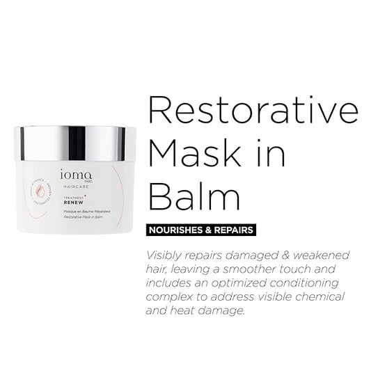 IOMA Paris Haircare, RENEW Treatment, Restorative Mask in Balm, (200ml)