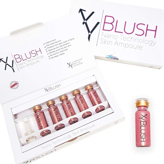 XY PROFESSIONAL BB Glow BLUSH Pigment Foundation Ampoule Primer Smile Facial Skin serum Starter Kit- BB Blush Treatment KOREA Microneedling Academy supplies PINK color