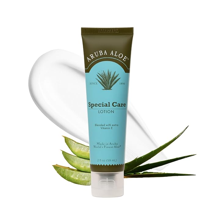 Aruba Aloe Special Care Lotion - Hydrating and Soothing for Dry and Sensitive Skin - 2 Oz Tube