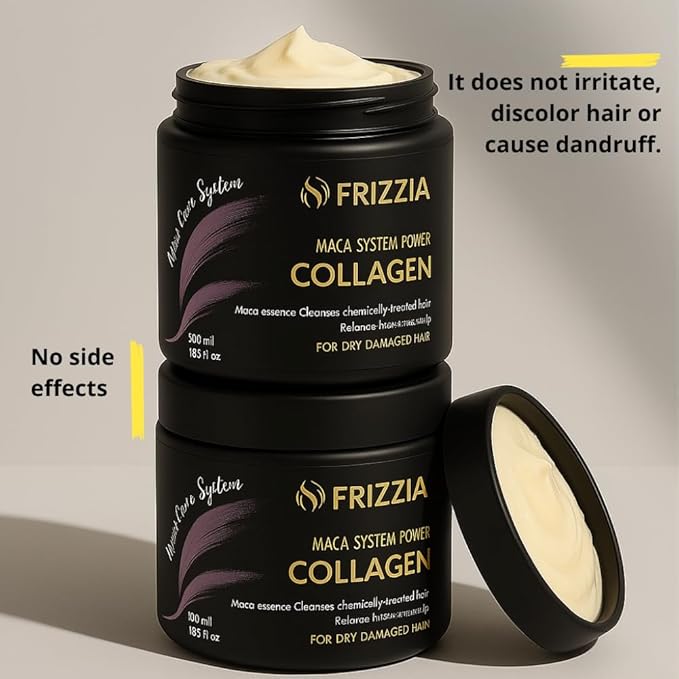 ULTRA Collagen Hair Mask, Argan Oil & Maca, Deep Repair, Hydration & Shine, Anti-Frizz Treatment for Dry & Damaged Hair, Salon-Quality Smoothness, 500ml