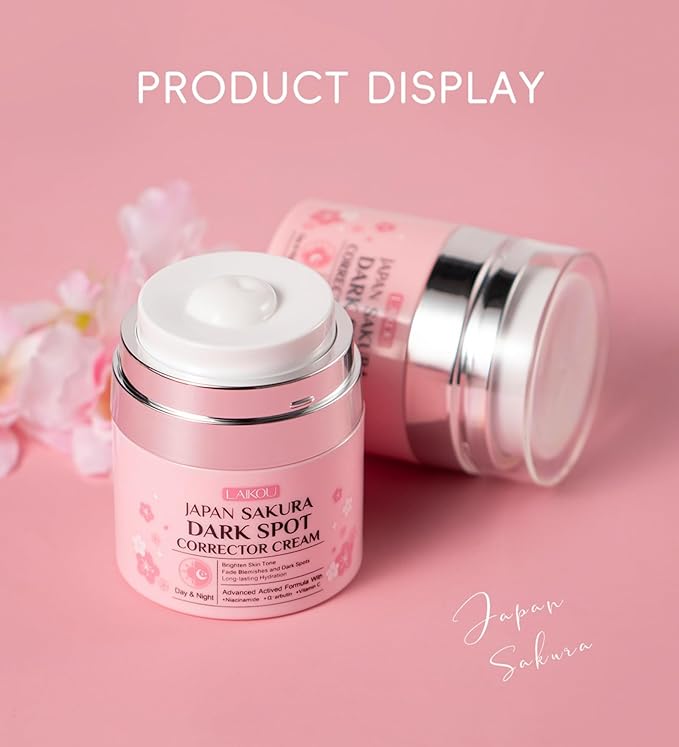 Day & Night Face Cream - JAPAN SAKURA Women Skincare Cream Moisturizer, Long-Lasting Hydration Glowing Skin (50ml)