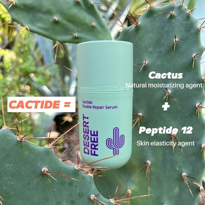 DesertFree Double Action Serum for Skin Barrier Support and Moisturizing - Natural Ingredients, Fragrance Free, Suitable for Sensitive Skin - 50ml