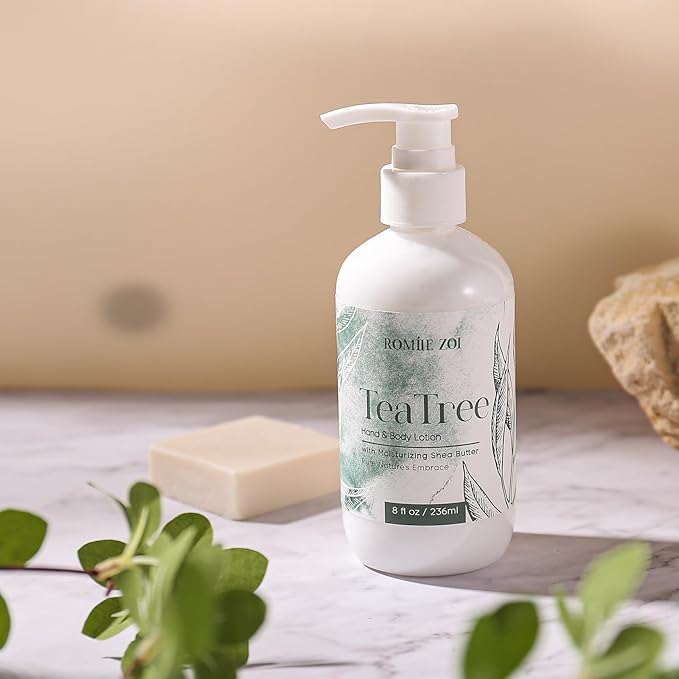 Daily Hand & Body Lotion with Moisturizing Shea Butter for All Skin Type- Tea Tree - 236 ML / 8 FL OZ
