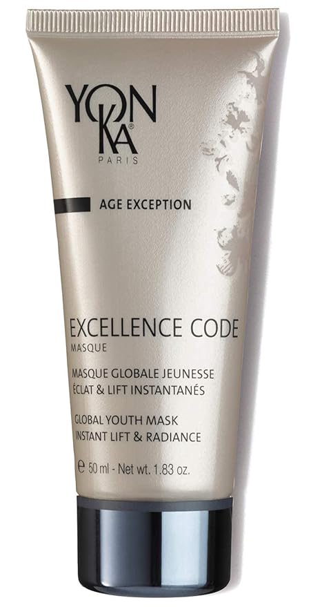 Yon-Ka Excellence Code Masque (50ml) Anti-Aging Face Mask and Overnight Sleep Treatment with Hyaluronic Acid, Lift and Firm Skin, Paraben-Free