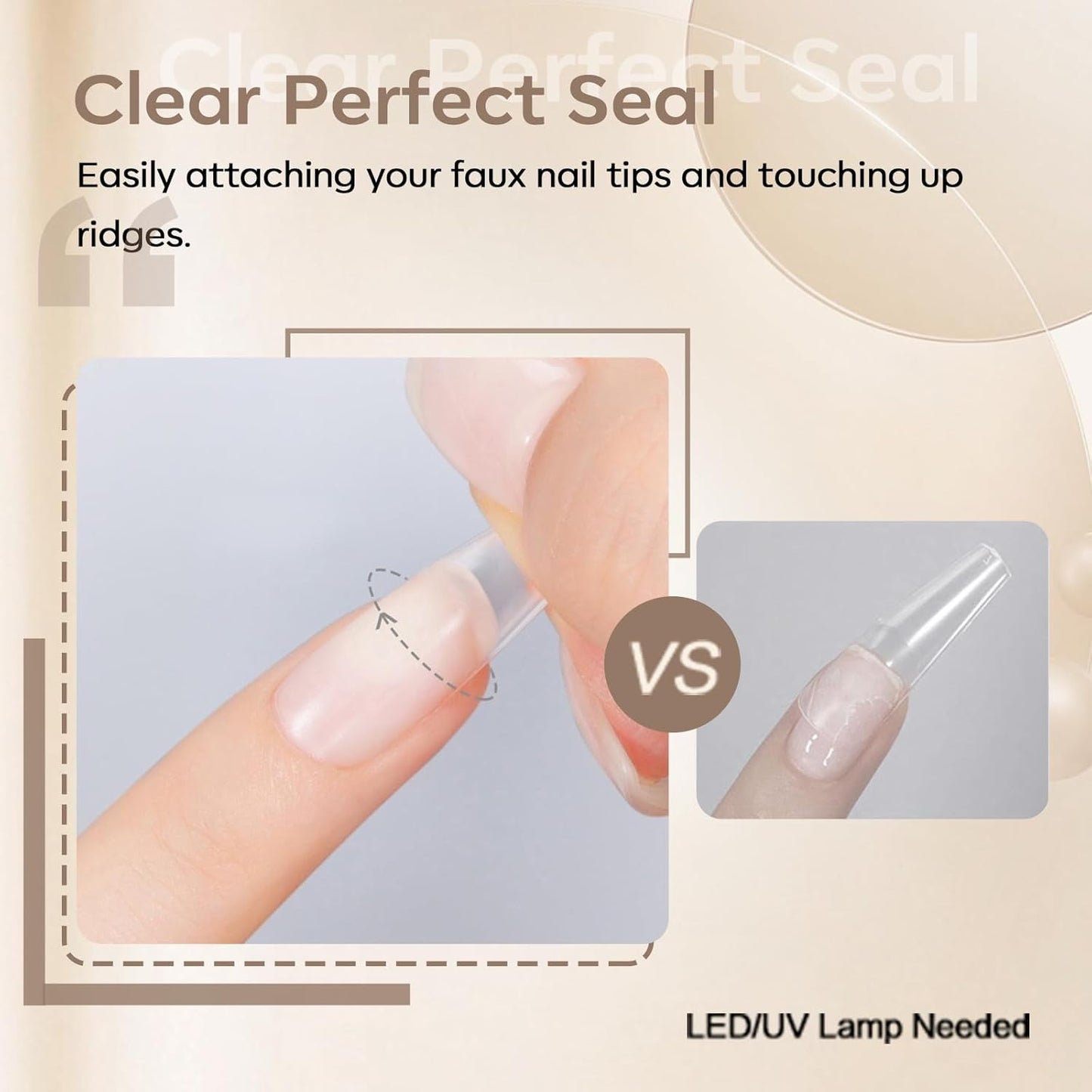 Modelones 9 in One Nail Glue Polish Set Brush On Gel Nail Glue 15ml for Rhinestone, Base Gel, Blooming Nail Art Gel Nail Kit Strengthener Treatment for Weak and Damaged Acrylic Nails U V Lamp Needed