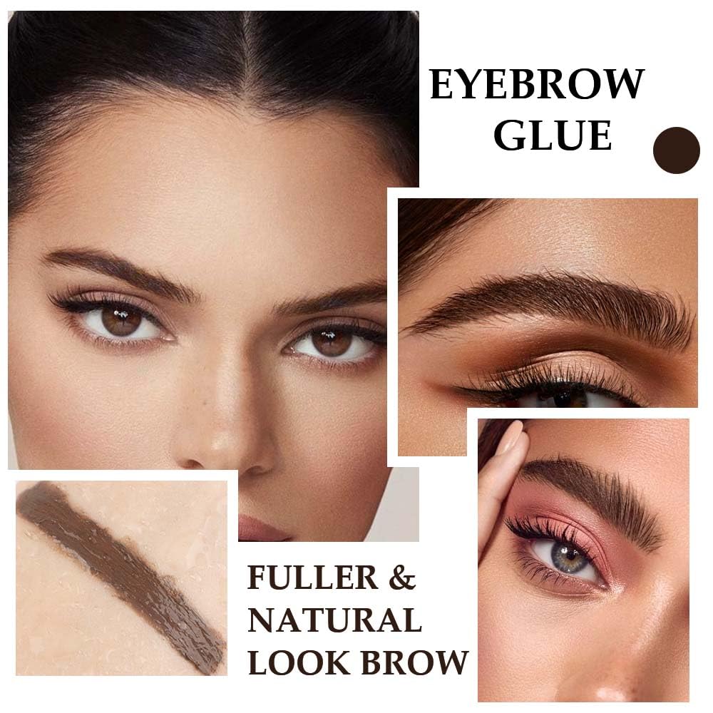 Tinted Thickening Brow Gel Brown Mascara,Brow Fast Sculpt,Waterproof, Transfer-proof, Brush to Fill in Eyebrows and Cover Gray Hairs - Cruelty Free - Light Medium Brown (1pc 06 Brunette)