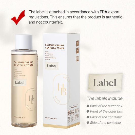 Salmon Caring Centella Toner - Salmon PDRN, pH 5.5, Salmon Egg Extract, Centella, Madecassoside, Restore and Rejuvenate, Refine Skin Texture, Low Irritation, Korean Skincare, K-Beauty