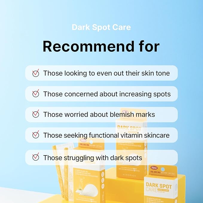 ACROPASS Spot Care Microcone for Dark Spots - Targeted Post-Blemish Treatment Patch, Dermatologist Approved & Gentle on Skin, Cruelty-Free (6 Patches + 6 Cleansers)