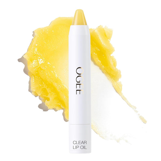 Ogee Sculpted Lip Oil - Lip Stain Made with 100% Organic Coconut Oil, Jojoba Oil, and Vitamin E - Best as Lip Balm or Overnight Lip Treatment - CLEAR
