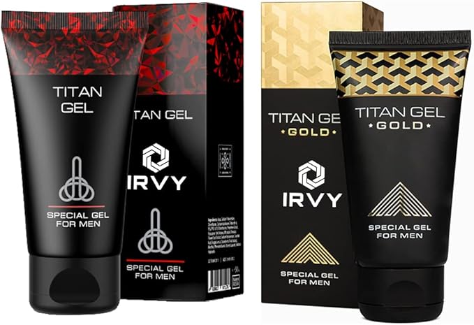 2in1 Massage Cream Titan Gel Gold Original with Titan Gel Red