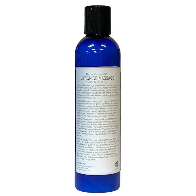 Master Massage Unscented Massage Lotion 8oz Oz Bottle