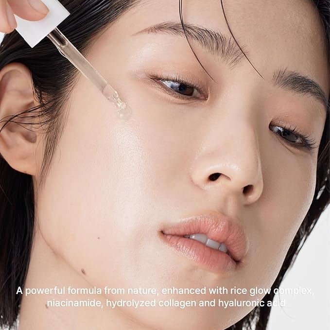 Rice Mucin Glow Serum, Collagen + Hyaluronic Acid & Niacinamide, 1.01 fl oz