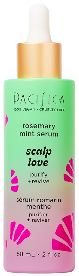 Pacifica Scalp Serum – Rosemary Mint Scalp Love Serum - Scalp Treatment for Dry Itchy Scalp w/Witch Hazel for Scalp Detox & Moisturizing, Vegan & Cruelty-Free, 2 oz