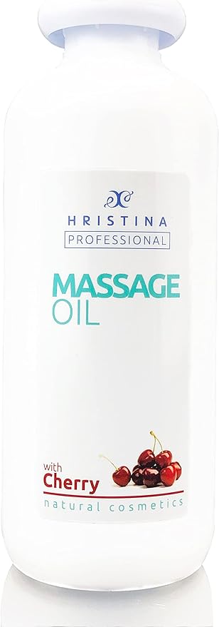 Massage Oil with Cherry Scent for Relaxing, Body Massage, Skin Care | Infused with Grape Seed, Sesame and Almond Oil | Sensual Massage Lotion moisturising for Massage,500ml