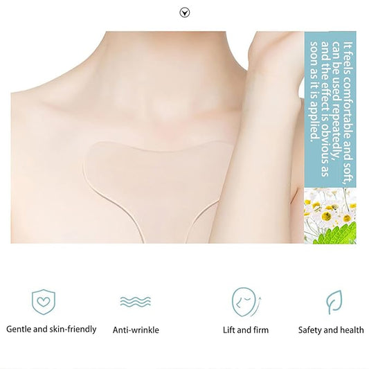 VolksRose Face & Forehead Wrinkle Patches, Reusable Silicone Patches for under Eye, Neck,Chest, Forehead & Nasolabial Areas - Overnight Anti-wrinkle Face Tape Mask, Smile Line Remover Pads