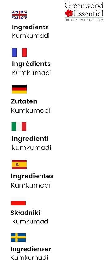 Pure Kumkumadi Oil Natural Therapeutic Grade (pack of Five) 100ml X 5 (16.9 oz)