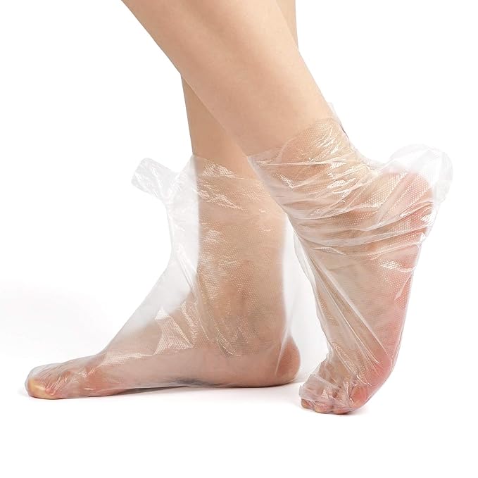 Segbeauty Paraffin Wax Liners for Hands & Feet, 200 Counts Larger & Thicker Plastic Paraffin Wax Booties Bags, thera-py Wax Refill Socks & Gloves Paraffin Bath Mitts Covers for Wax treat-ment