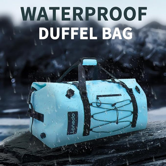 80L Dry Bag Large Waterproof Bag Roll-Top Heavy Duty Fishing Duffel Bag with Durable Straps & Handles for Kayaking Paddle boarding Boating Rafting Fishing