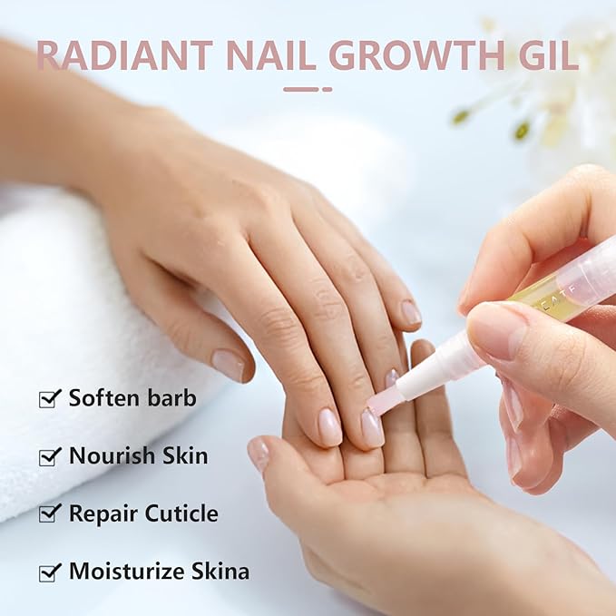 Cuticle Oil Pen， Nail Growth and Strengthener，Nail Growth Oil，Nail Hardener for Damaged nails
