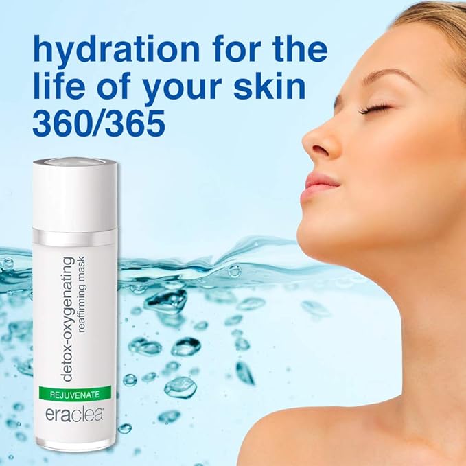 eraclea Detox-Oxygenating Reaffirming Mask, Oxygenating Treatment and Resurfacing Mask with Plant Stem Cells and Hyaluronic Acid to Restore Radiance and Visibly Reduce Signs of Aging (1 fl oz)