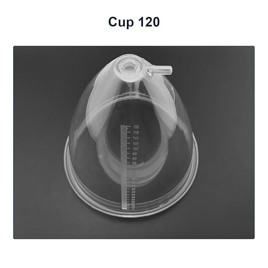 Elitzia Vacuum Accessories Cup for Breast Lifting One Pair Breast Enlargement Pump Cups Machine Salon Spa Equipment Beauty Instrument (Cup 120)