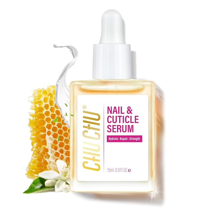 CHUCHU Nail Growth and Strengthening Serum: Natural Plant Repair Serum with Honey Milk Scent - Nail Cuticle Care for Women Men Home Salon Gift