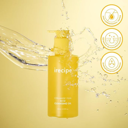 Ceramide Yuja Cleansing Oil (200ml) – Deep Pore Cleansing, Hydrating with Yuzu & Ceramide, Non-Comedogenic, Removes Waterproof Makeup, Ideal for Acne-Prone Skin (6.76oz)