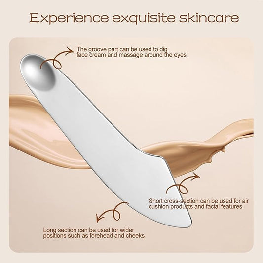 Makeup Spatula Eye Massage for Wrinkles, Eye Facial Beauty Device Eye Massage Eye Bag Remover Reducing Dark Circles Puffiness Wrinkles Relaxing Eye Fatigue