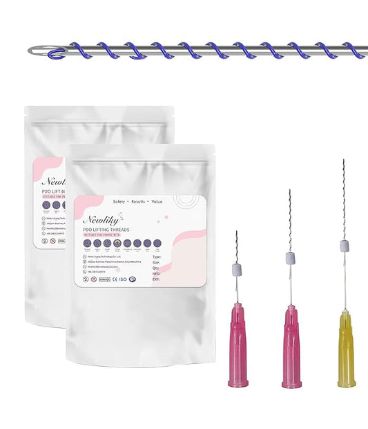 Pdo Threads Pdo Threads Lift for Face Smoothing Wrinkles Pdo Screw Threads Producs Collagen Pdo Lifting Threads Skin Tighten 26g50mm 40Pcs