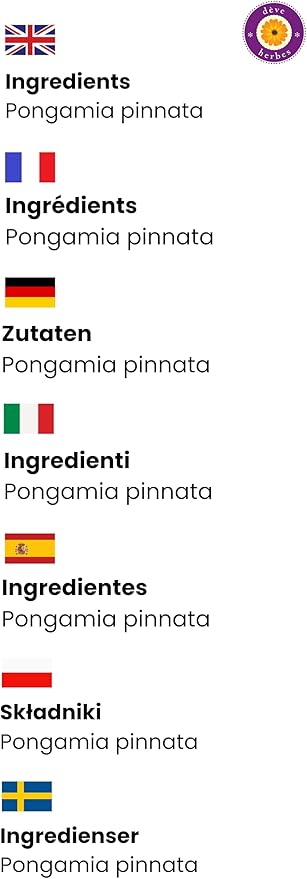 Deve Herbes Pure Karanja Seed Oil (Pongamia pinnata) Cold Pressed 15ml (0.50 oz)