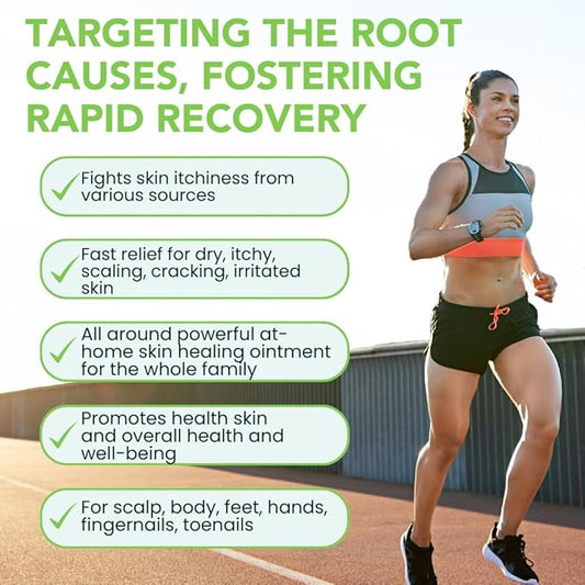 THENA Athletes Foot Treatment Balm Extra Strength, Tea Tree Foot Cream, Heals Dry Cracked Feet Heels Itchy Skin Nails Toenails Advanced Foot Care for Men Women