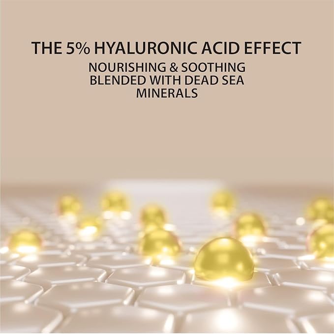 Dead Sea Collection Night Cream for Face with 5% Hyaluronic Acid, Dead Sea Minerals, and Vitamin E – Anti Aging Nourishing Skin Care Moisturizer to Reduce Wrinkles (1.69 fl. oz)