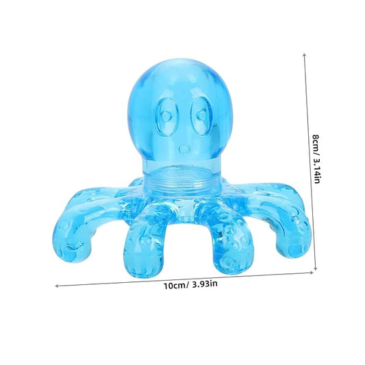 Healifty 2 Pcs Vibration Head Massager Scalp Octopus Head Massage Octopus massage head claw massager Scalp Massagers Handheld Legged Massage elder tool neck