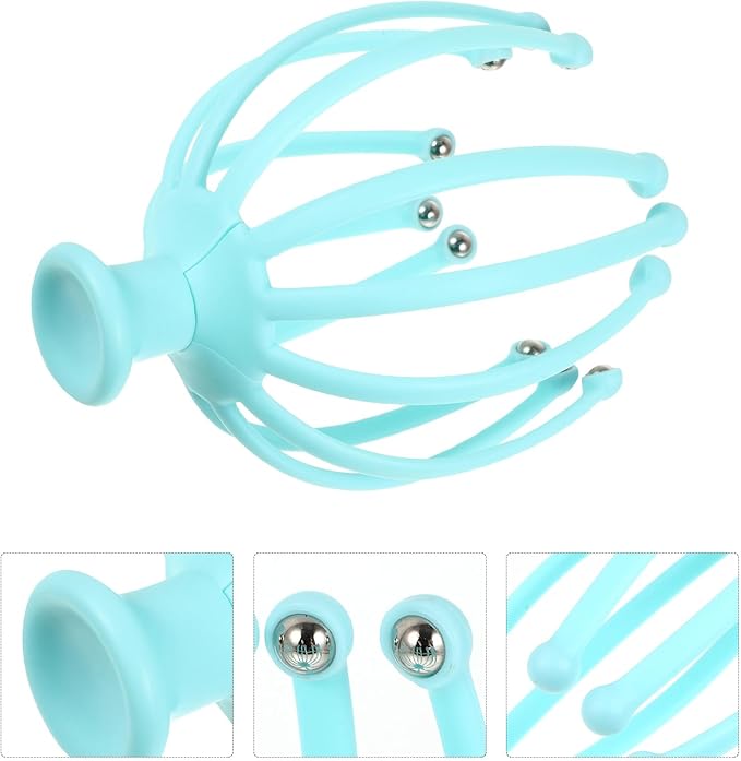 Head Massager Scalp Massaging Tool Relaxation Tool Octopus Scalp Massager Drivers Headache Relief Head Gua Sha Massager The Driver Tools Multifunction Massager