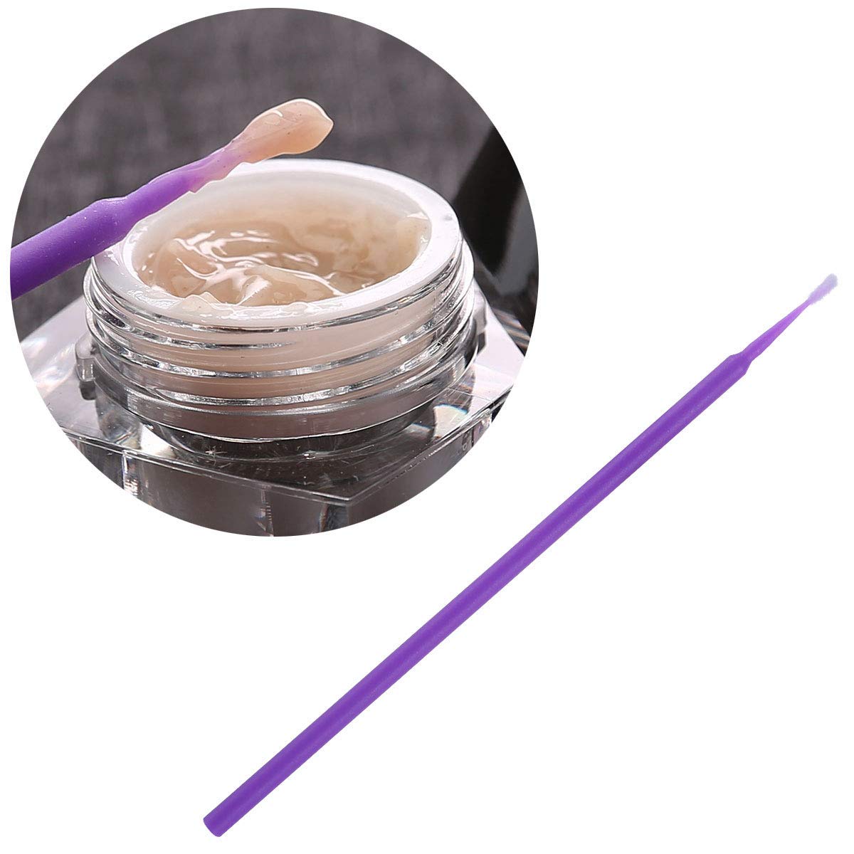 1000 Pcs Micro Brush for Eyelash Extension, Disposable Eye Lashes Mascara Wands Micro Swabs