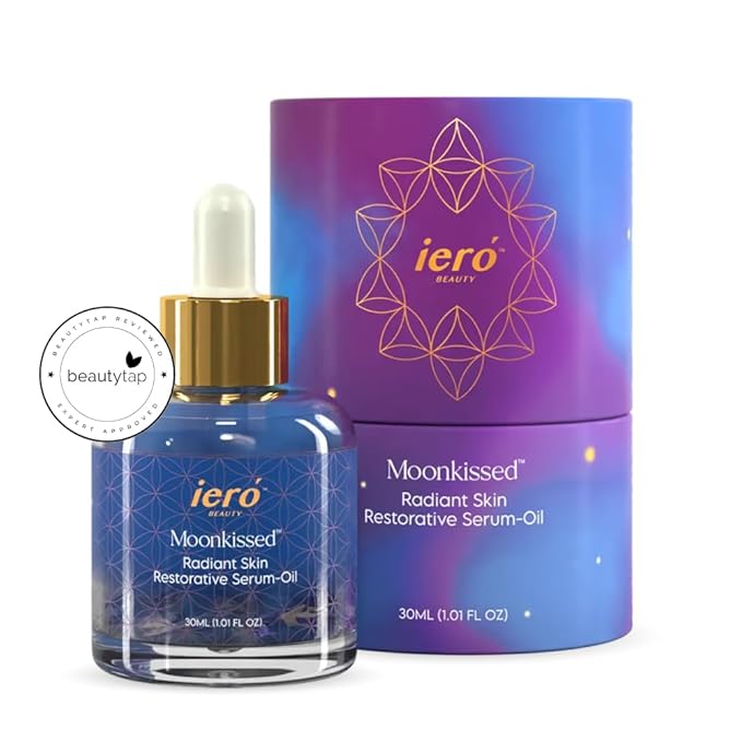 ieró Beauty Moonkissed Radiant Skincare Restorative Serum Oil | Face Moisturizer | Hydrating Face Oil Treatment | Anti Aging | Restore Suppleness | All Skin Types | 1 FL OZ/30ML | Made in Italy