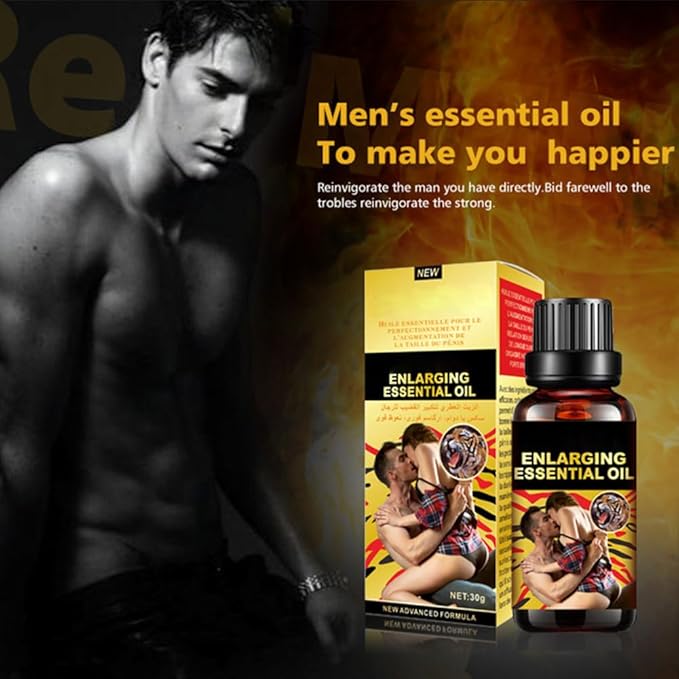 Men's Erotic Massage Essential Oil for Sex, Sexual Enhancement Erection Cream, Penisgrowth Oil Longer Thicker, Penis Energy Massage Essence Oiyl, for Care Delay Performance Boost Strength