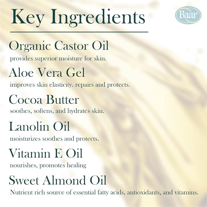 Baar Unscented Palma Christi Skin Lotion, 8 fl. oz.