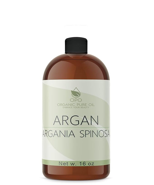 Moroccan Argan Oil - Pure & All Natural, Partially Filtered, Reduced Scent, Unscented Deodorized Argon Oil Perfect for Hair, Skin, Scalp, Body Care Moisturizer 16 OZ - Marrakesh Oil