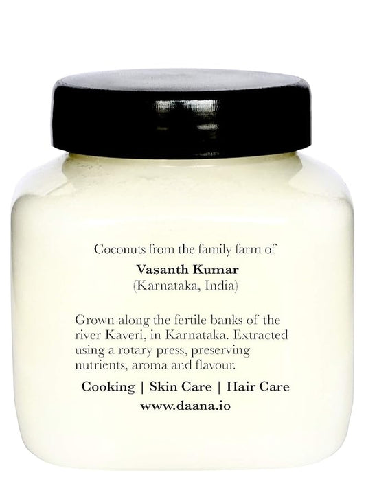 Daana Organic Coconut Oil for Skin: Extra Virgin, Cold Pressed (12 oz)