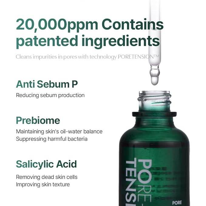 Potension Pore Tightening Boost Serum - Advanced Korean Skincare Pore Minimizer with Exosome Technology, Targets Excess Sebum & Impurities (1.01 fl.oz)